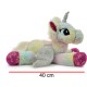 7959 Unicornio Jaspeado Echado Mueve Alas 40 Cm