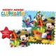 Dch07627 Piso De Goma 9 Piezas Mickey 31X31 Cm Club House