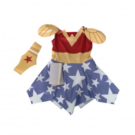 Cad 1393 Disfraz Superhero Girls Mujer Maravilla Talle 0