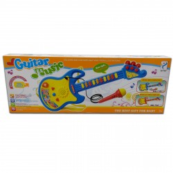 04015 Guitarra Musical De Teclas Y Microf Con Luces 8 Melodias