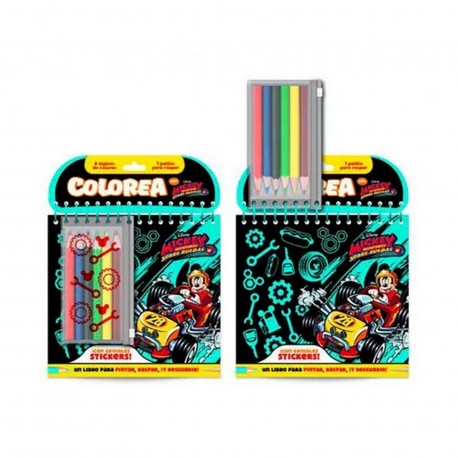 Colorea Activity Pad - Mickey Aventuras Sobre Ruedas