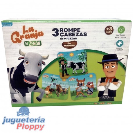 Puzzles X 3 Granja Zenon Madera