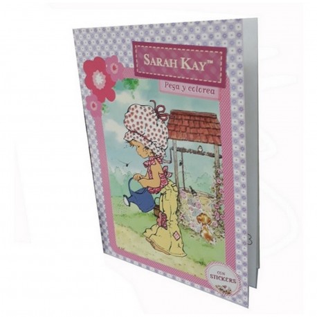 Sarah Kay - Pega Y Colorea Con Stickers