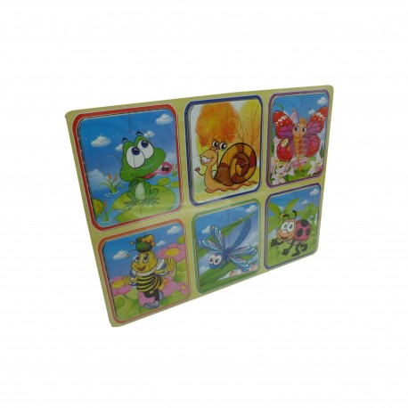 M190 Puzzle Madera 30X23 Cm 4 Modelos