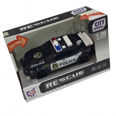 Bl7363 Camioneta Policia Luz Y Sonido 11 X 11 X 11 Cm