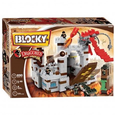 01-0636 Blocky Castillo Dragones 880 Piezas