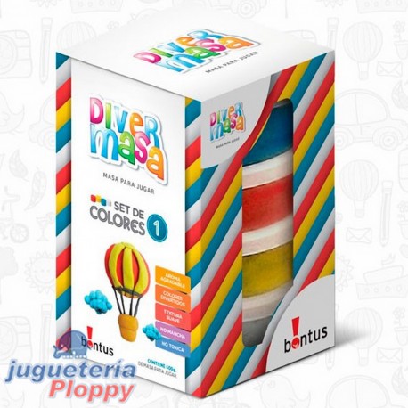 402 Divermasa Set 1 4 Potes (600 Gramos)