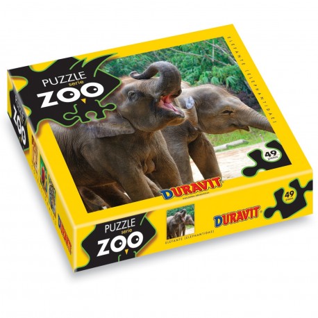 38 Puzzle Elefantes En Caja