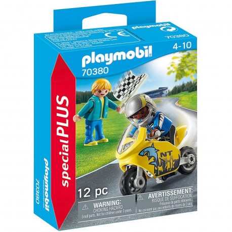 70380 Chicos Con Moto De Carreras Playmobil