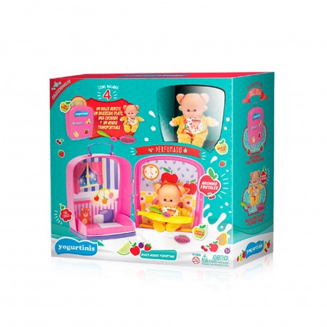 113555 Set Muñeco Yogurtini Con Heladera Accesorios