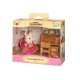5016Sy Conjunto Hermana Conejo Chocolate Con Escritorio Sylvanian Family