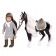 Lo31167Z Muñeca Jinete Ansley Con Caballo Arabel Lori