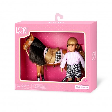Lo31183Z Muñeca Jinete Celia Con Caballo Cinnamon Lori