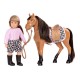 Lo31183Z Muñeca Jinete Celia Con Caballo Cinnamon Lori