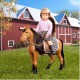 Lo31183Z Muñeca Jinete Celia Con Caballo Cinnamon Lori