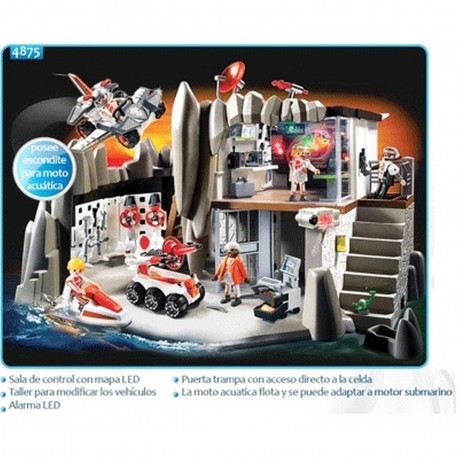 4875 Cuartel General Agente Secreto Con Alarma