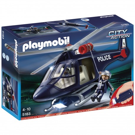 5183 Helicoptero De Policia Con Luces (Tv)