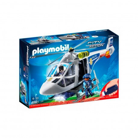 6921 Helicoptero De Policia Con Luces Led
