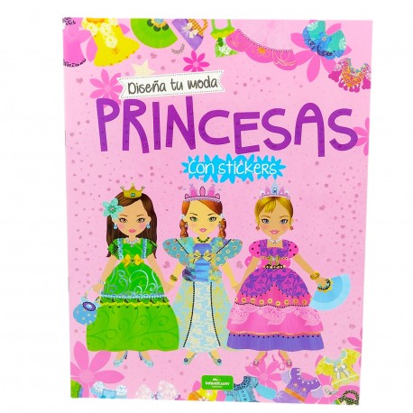 200730-33 Pequeñas Princesas Con Stickers 4 Modelos