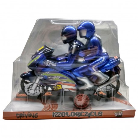 Ab-10259 Moto A Friccion 2 Muñecos Burbuja