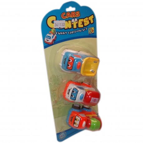 Ba-10923 Autos X 3 Piezas Infantil Blister
