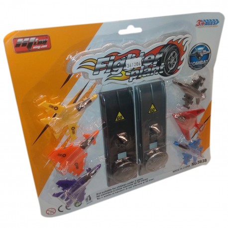 Ab-10004 Lanza Aviones X 8 Piezas Blister