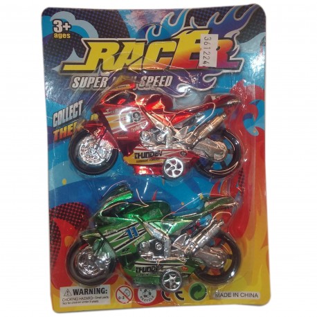 Ab-10256 Moto Pull Back X 2 Piezas Blister