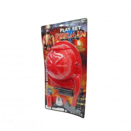 Ba-01078 Conjunto De Bombero Con Casco