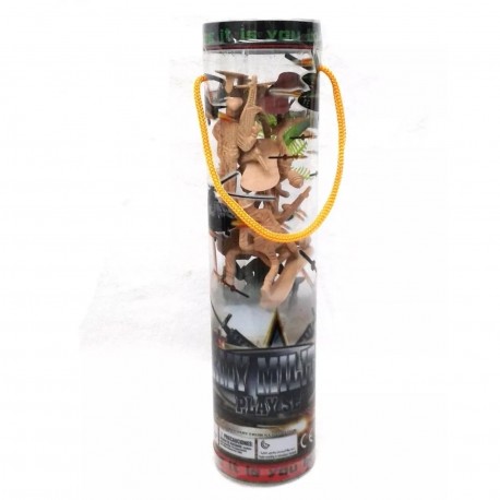 Ba-01139 Soldados Tubo Celuloide