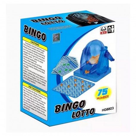 Ba-02063 Bingo Con Bolillero Chico En Caja