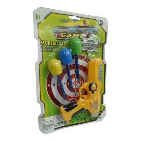 Ba-02004 Pistola Lanza 3 Flechas Puntas Goma Espuma