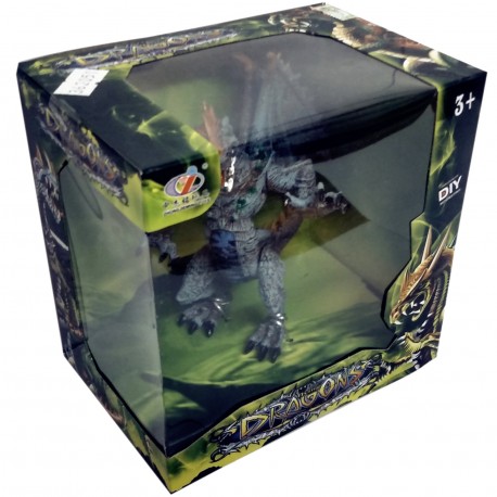 060-Dragon Articulado En Caja Visor Display X12