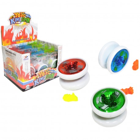 20001-Yoyo Con Luz En Caja Transparente X12