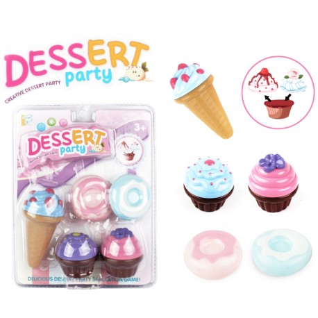 23001- Set De Helados Y Muffins De 5 Peizas