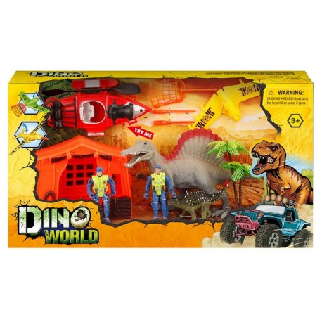 59660 Dino World Campamento Con Luz Y Sonido