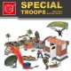 59760 Soldados En Base Militar Con Bloques En Caja