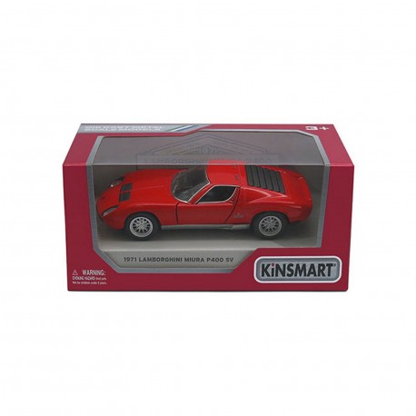 Kt5390W Lamborghini Miura P400 Sv Die Cast Pb 5 Pulgadas Escala 1/32 Kinsmart