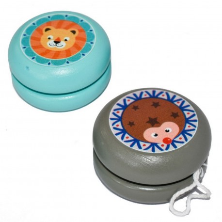 58630 19178-C5501-4-Yo-Yo De Madera Animalitos Surtidos