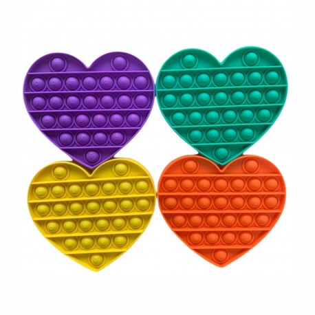 59997 Popit De Silicona Corazón 12 X 12 Cm