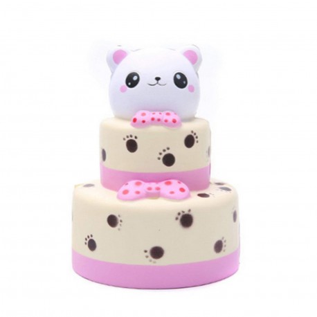 20636-B026-Squishy Torta Osito 3 Pisos