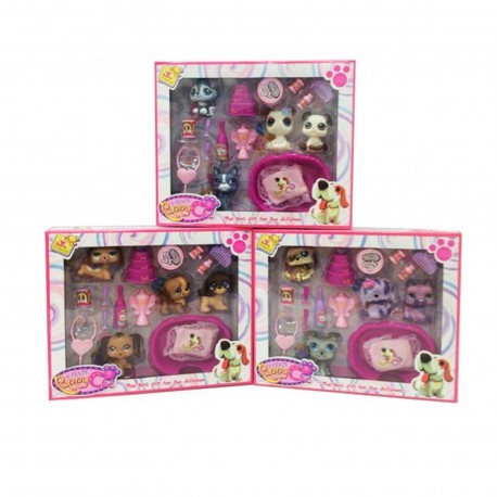 18578-Ch-01B- Set De Mascotas Con Accesorios