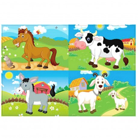 50630 588-24 Set De 4 Puzzles 12 Piezas