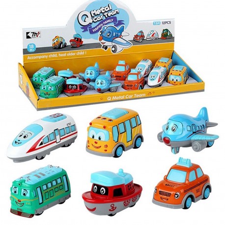 55830 1815-3 Vehuculo Infantil Metal Pullback - Precio Por Unidad