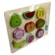 54540 Puzzle Madera Frutas Y Verduras Para Cortar