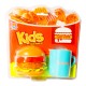 Ab-10795 Hamburguesa Y Taza Cafe X 9 Piezas 19*19.5*8 Cm