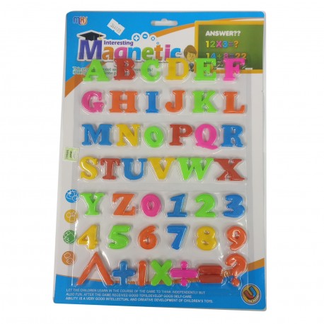 Ab-11437 Letras Y Numeros Con Iman 38*26*1Cm