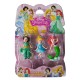 Ept670438 Set 3 Mini Muñecas Princesas 6 Piezas Blister 19*28*4 Cm