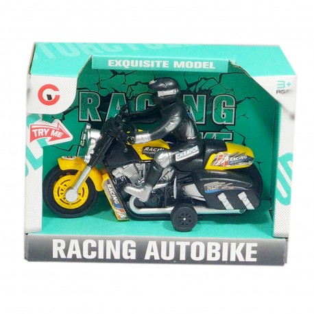 Ab-11211 Moto Con Muñeco Pull Back Luz Sonido Caja 17 Cm