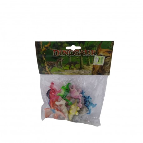 Ab-12199 Mini Dinosaurios Infantil Goma 10 Piezas 20*15 Cm