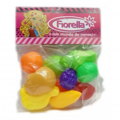 Set De Frutas Y Verduras Fiorella 10 Piezas